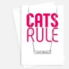 Cats Rule silver necklace